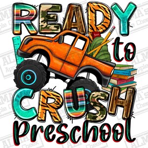 Ready to crush preschool png sublimation design download, before school png, back to school png, preschool png, sublimate designs download