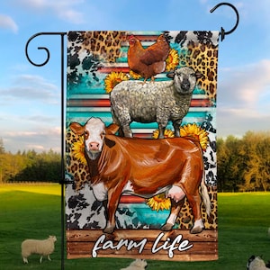 Farm animals stack garden flag png sublimation design download, western garden flag png, animals garden flag png, sublimate designs download
