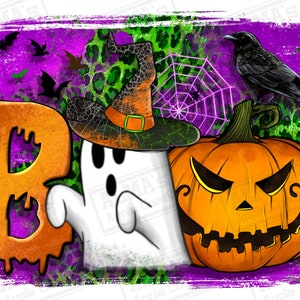 Boo png sublimation design download, Halloween png, spooky vibes png, Happy Halloween png, ghost png, pumpkin png,sublimate designs download