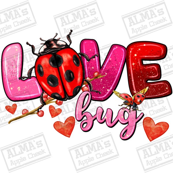 Love bug Valentine's Day png sublimation design download, Happy Valentine's Day png, 14th February png,  sublimate designs download