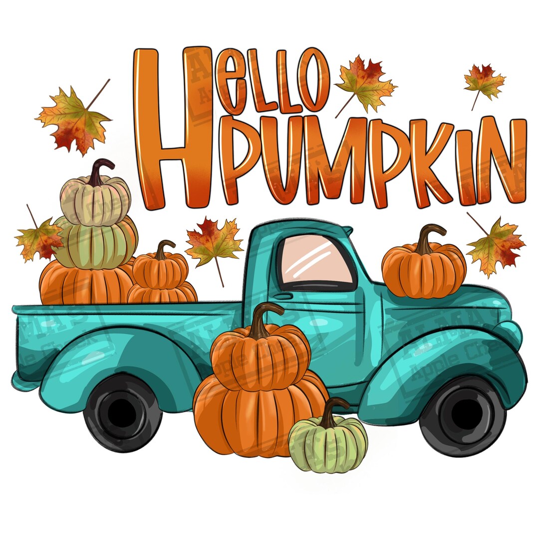 Hello Pumpkin Png Sublimation Design Download, Hello Fall Png, Autumn ...
