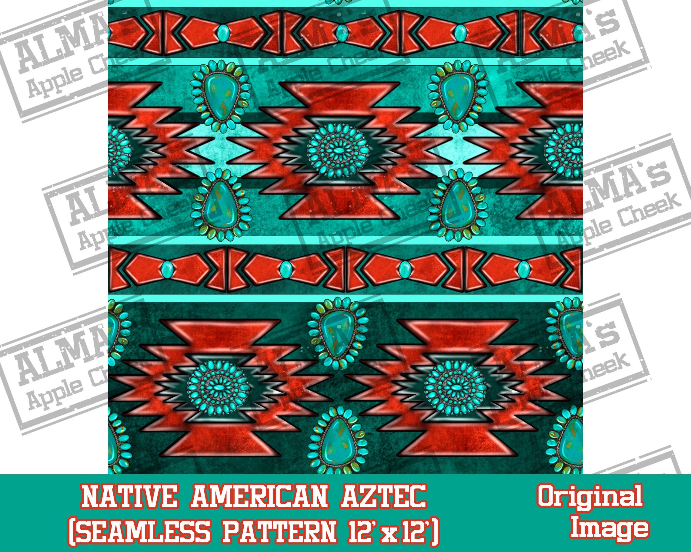 Native American Aztec Seamless Pattern Digital Paper, Digital Seamless ...