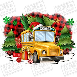 Christmas School Bus png sublimation design download , back to school png, school bus png, Christmas png, sublimate designs download