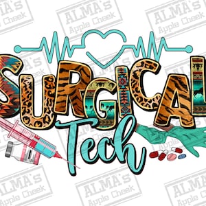 Surgical tech western png sublimation design download, medical png, Nurse png, Nurse love png, western png design,sublimate designs download