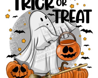 Trick or treat png sublimation design download, Halloween png, spooky vibes png, Happy Halloween png, sublimate designs download
