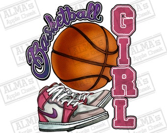 Basketball girl png sublimation design download, sport png, Basketball png, Basketball game png, game ball png, sublimate designs download