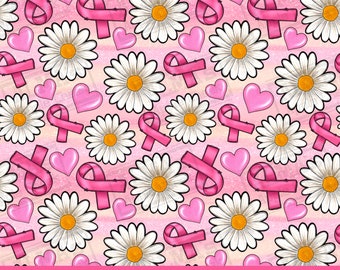 Breast Cancer Seamless Pattern Digital Paper, Oncology Nurse Digital ...