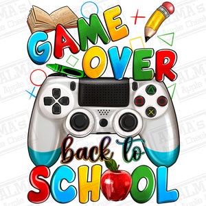 Spiel über zurück zur Schule Sublimationsdesign download, zurück zur Schule png, Schulliebe png, Schulleben png, sublimieren designs download