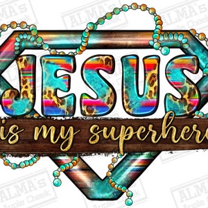 Jesus ist mein Superheld png Sublimation Design herunterladen, christlich png, Jesus png, religiös png, westlicher Jesus png,sublimate designs download