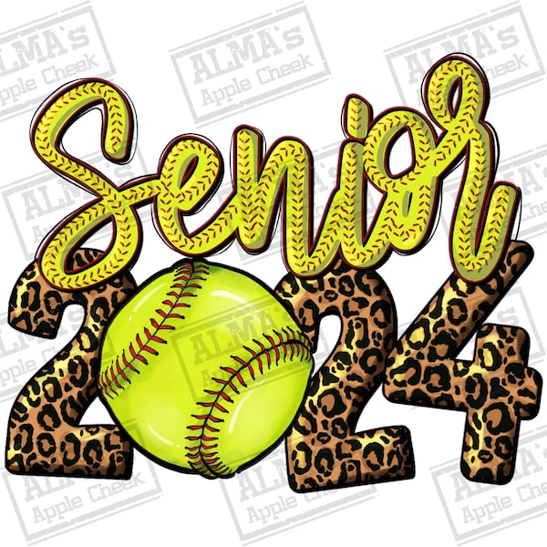 Senior 2024 Softball png sublimation design download, Softball png, sport png, graduation png, class of 2024 png, sublimate designs download