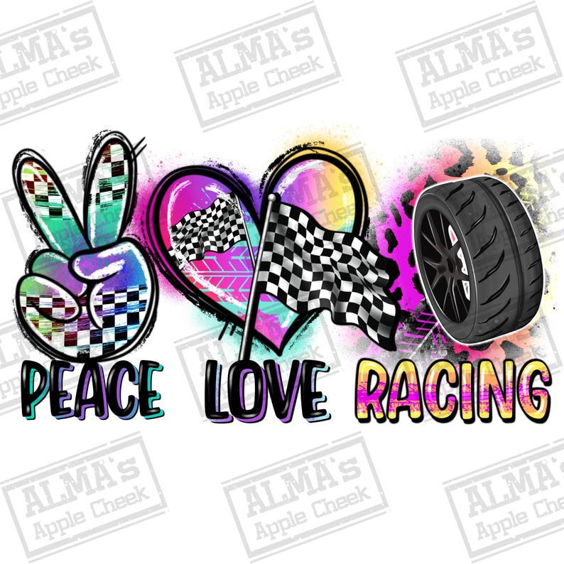 Peace Beer Racing Peace Love Racing Png Sublimation Design Download, Race Day Png, Race ...