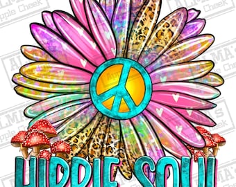 Descarga de diseño de sublimación PNG de alma hippie, PNG de vibraciones hippies, PNG de vida hippie, PNG de signo de la paz, PNG occidental, descarga de diseños sublimados