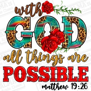 Med Gud är allt möjligt Matteus 19:26 png sublimeringsdesign nedladdning, kristen png, Gud png, religiös png, design nedladdning