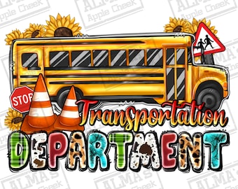 Download del design di sublimazione del dipartimento dei trasporti in formato png, ritorno a scuola in formato png, autista scolastico in formato png, scuolabus in formato png, download di design di sublimazione