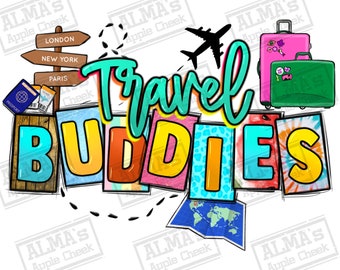 Compagni di viaggio download di design di sublimazione png, ciao estate png, viaggi estivi png, vibrazioni estive png, download di disegni sublimati