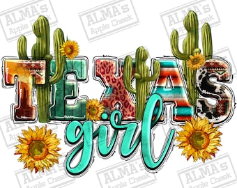 Western Texas Mädchen png Sublimation Design herunterladen, TX Texas png, Texas State png, Western Texas png, sublimierte Designs herunterladen