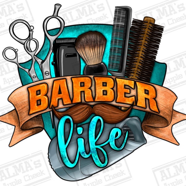 Barber life png sublimation design download, hairstylist png, Barber tools png, hairdresser png, sublimation design download