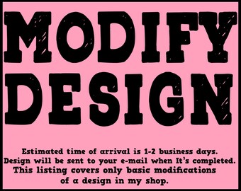 Design Modification (Editing) Listing