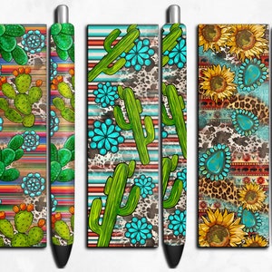 Western gemstone and cowhide pattern pen wrap png sublimation design download, western pen wrap png, western png design, designs download