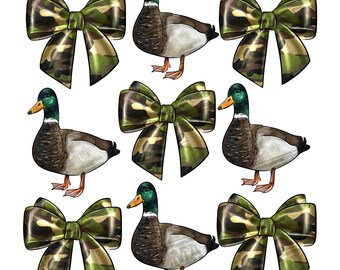 Téléchargement de conception de sublimation png de noeuds de camouflage, png de canards, png de noeuds de camo de preppy, png de chasse de canard, png de camouflage, téléchargement de sublimation