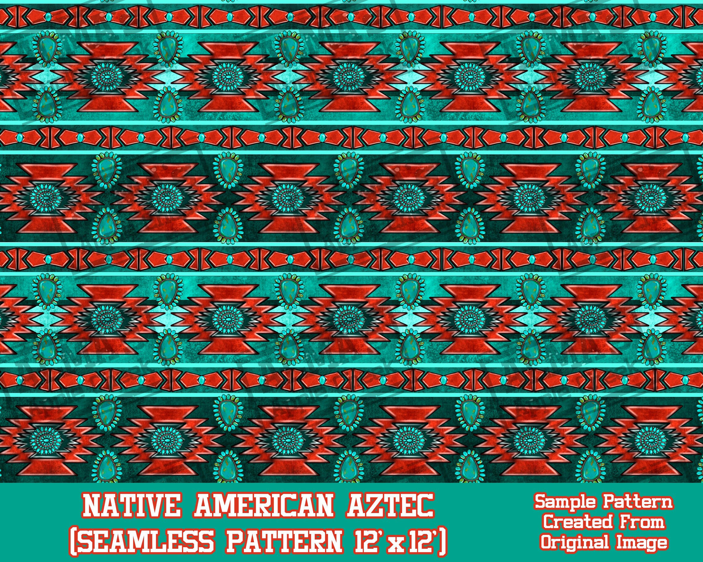 Native American Aztec Seamless Pattern Digital Paper, Digital Seamless ...