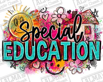 Special education png sublimation design download, Autism teacher png, Autism Awareness png, Teacher's day png, sublimate designs download