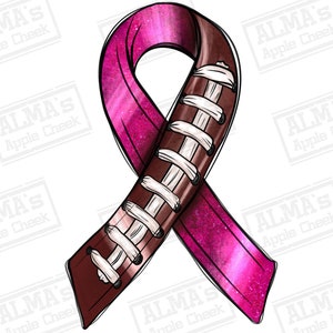 Breast Cancer ribbon American Football png sublimation design download, Cancer Awareness png, Football png, sport png, sublimate download