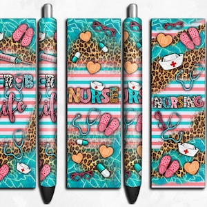 Pink serape with Nurse pen wrap png sublimation design download, Nurse png, Nursing png, western pen wrap png, sublimate designs download