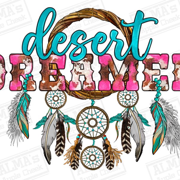 Western desert dreamer png sublimation design download, desert png, western dreamer png, dreamcatcher png, sublimate designs download