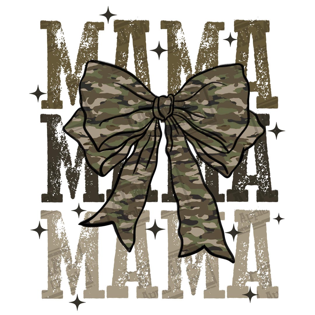 Mama Camo Coquette Bow Png Sublimation Design Download, Coquette Mama ...