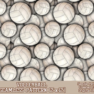 Volleyball seamless pattern digital paper, sport digital seamless pattern png, Volleyball seamless pattern png, printable scrapbook paper