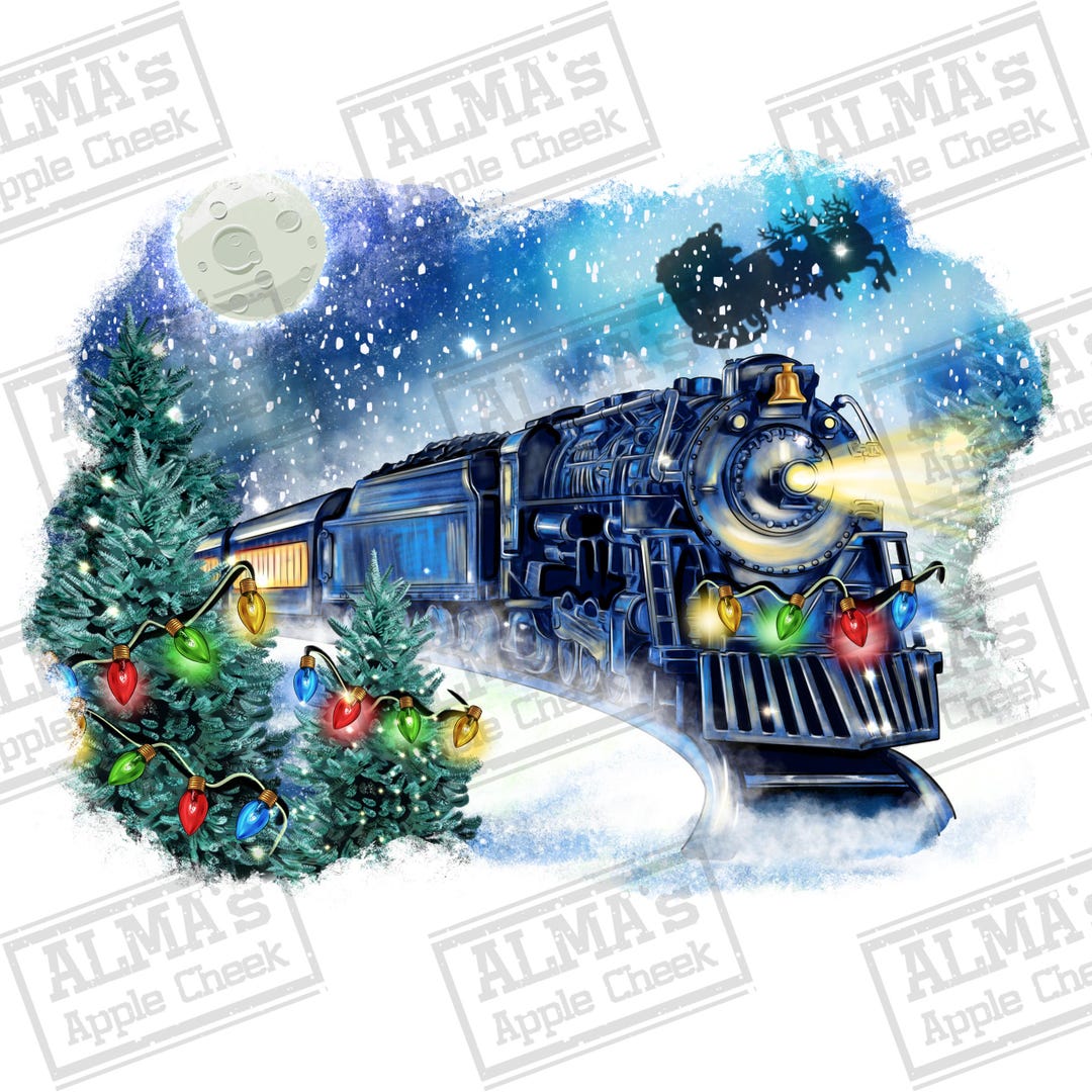 Polar Express Winter Png Sublimation Design Download, Merry Christmas ...