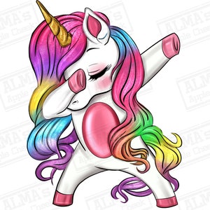 LGBTQ + tupfendes Einhorn png Sublimationsdesign download, Stolz png, LGBTQ+ png, buntes Einhorn png, sublimieren designs download