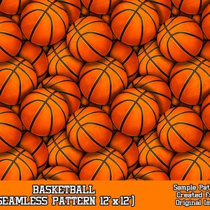 Basketball seamless pattern digital paper, Basketball digital seamless pattern png, sport seamless pattern png, printable scrapbook paper