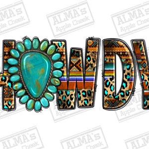 Western howdy gemstone png sublimation design download, western howdy png, western patterns png, howdy png, sublimate designs download