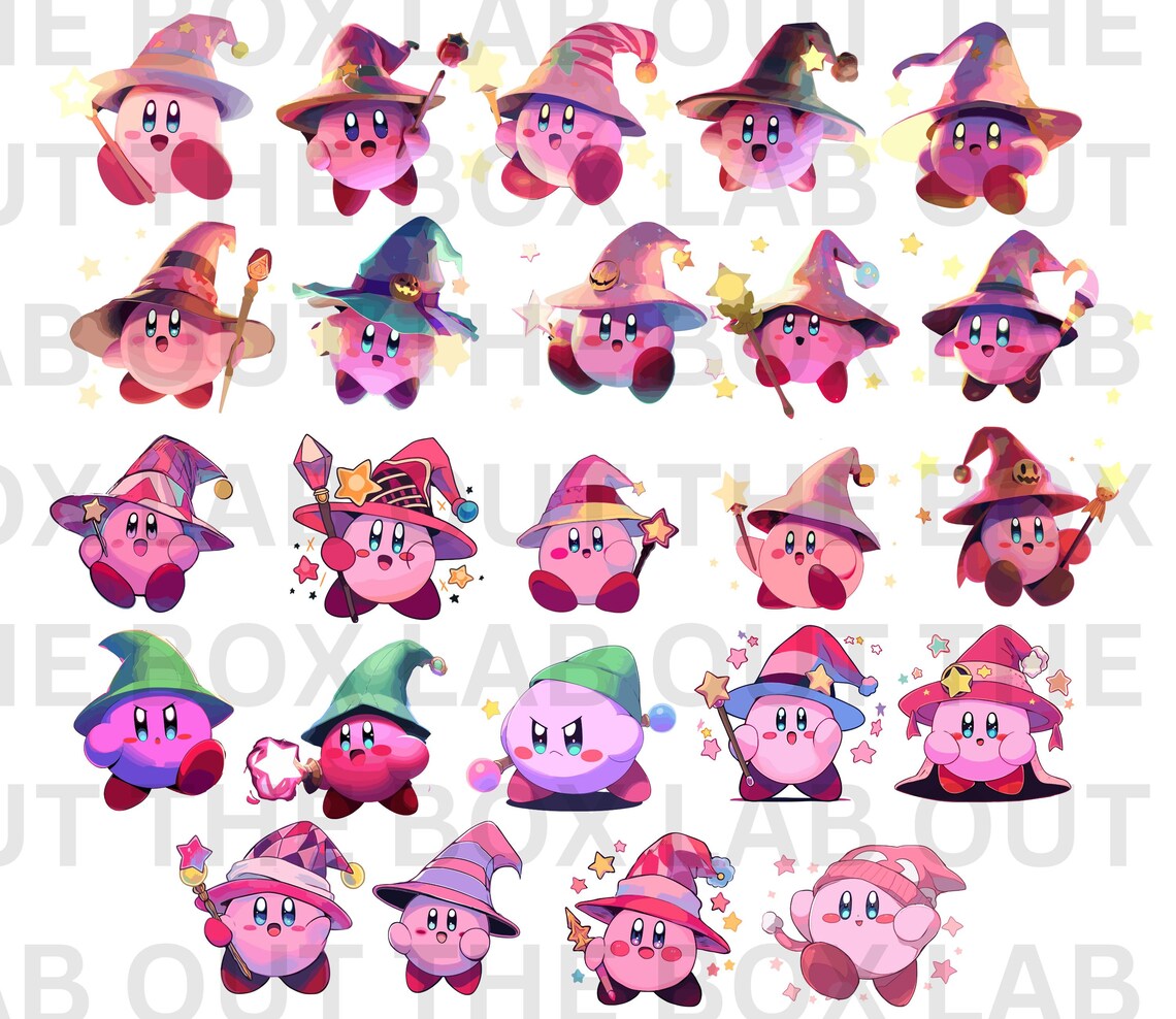 KIRBY SVG Halloween Svg Kirby Spooky Svg Kirby Witches Hat - Etsy Australia