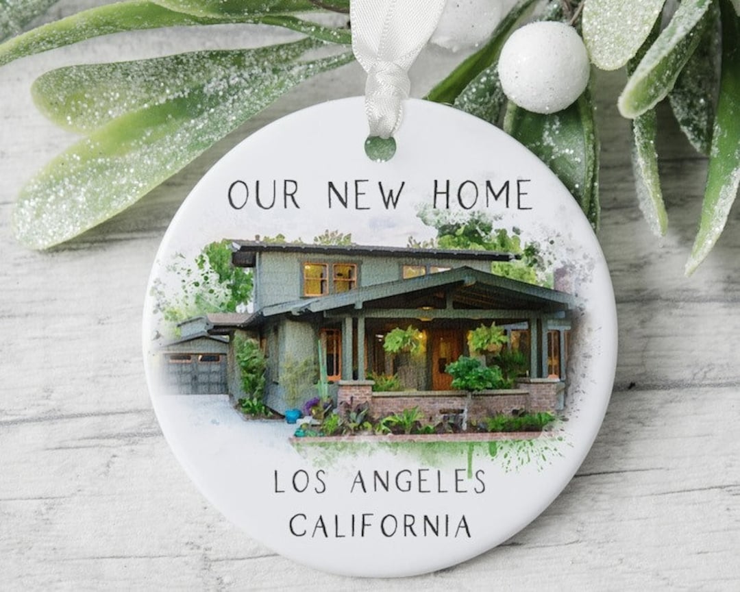 Custom Ceramic House Portrait Ornaments New Home Ornaments - Etsy