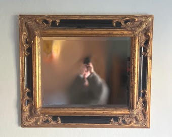 Vintage Gesso and Giltwood Baroque Style Mirror