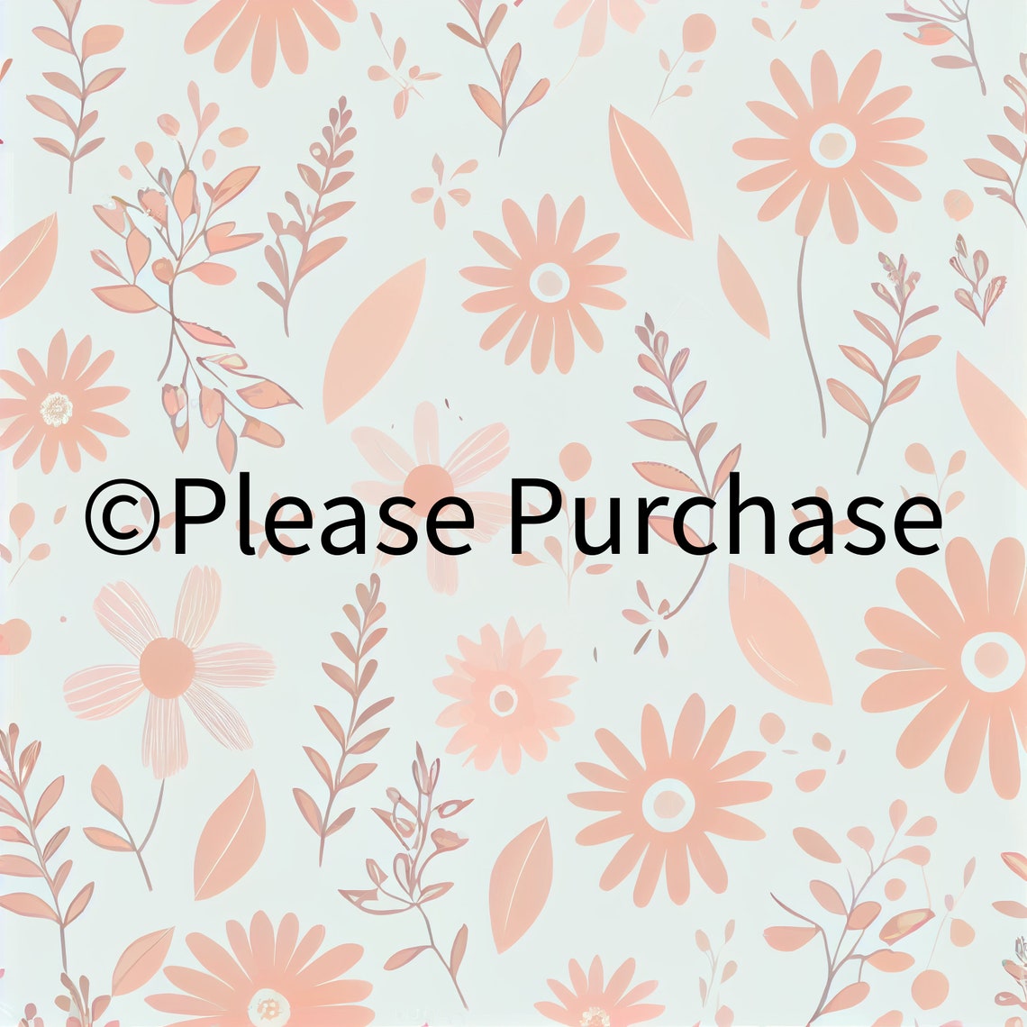 Summer Floral Digital Paper - Pink & White Flowers - Etsy