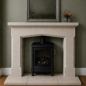 Bath stone fireplace The Moonstone surround - made to measure and bespoke service available image 1