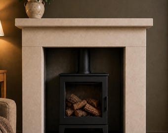 Bath stone fireplace The Jade surround - can be made to measure