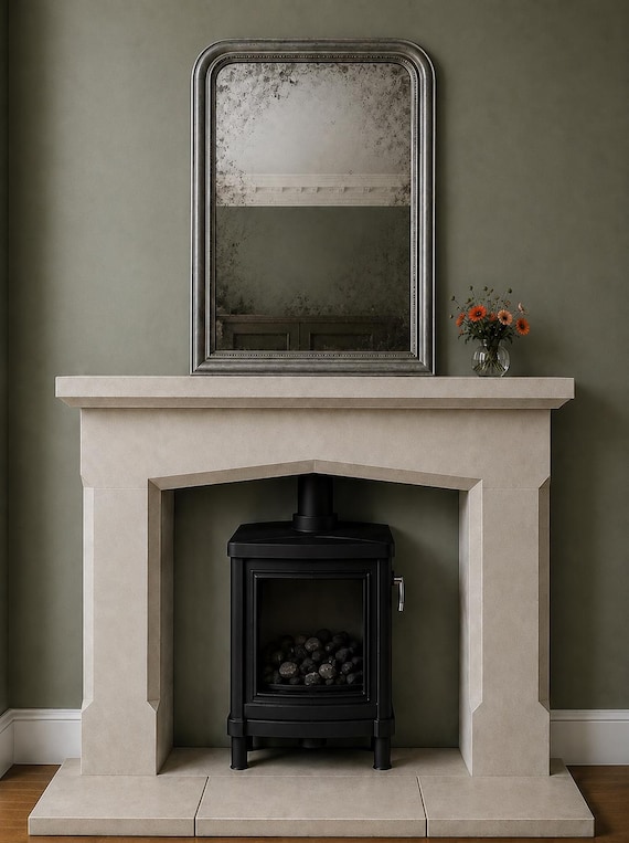 Bath stone fireplace The Moonstone surround - made to measure and bespoke service available