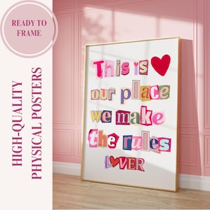 Romantic pop music lyrics poster inspired by “Lover,” featuring pastel colors and scrapbook-style text. Printed on premium archival paper. Ideal for bedroom or dorm decor, perfect for fans of love songs and soft, feminine aesthetics. Taylor Swift Prints, Taylor Swift Posters, Taylor Swift Art, Taylor Swifft Decor, Swiftie Gift Ideas