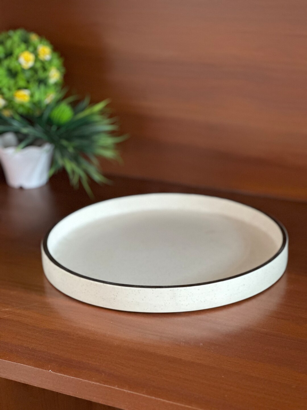 Large Ceramic Serving Platter Big Size Serving Dish Barbeque Etsy