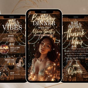 Digital Birthday Dinner invitation, Birthday Dinner, Digital Birthday Party Invite, Editable Template, Text, Birthday Party, text evite