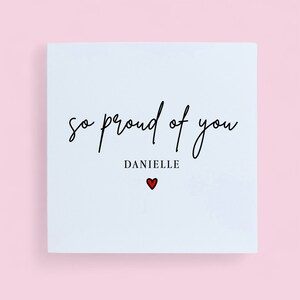 Si fier de vous, Bravo, Carte personnalisée, Remise de diplôme