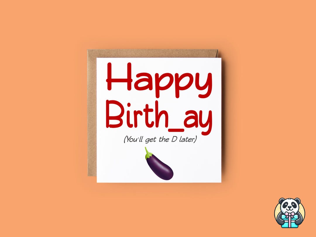 Funny Rude Birthday Card: Adult Humor, Card for Him - Etsy UK