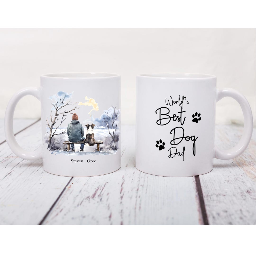 Dog Dad - Personalized Custom Glass Mug