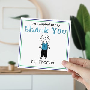 carte de remerciements personnalisée pour professeur | professeur de sexe masculin carte de vœux | Carte drôle pour professeur | Carte pour professeur