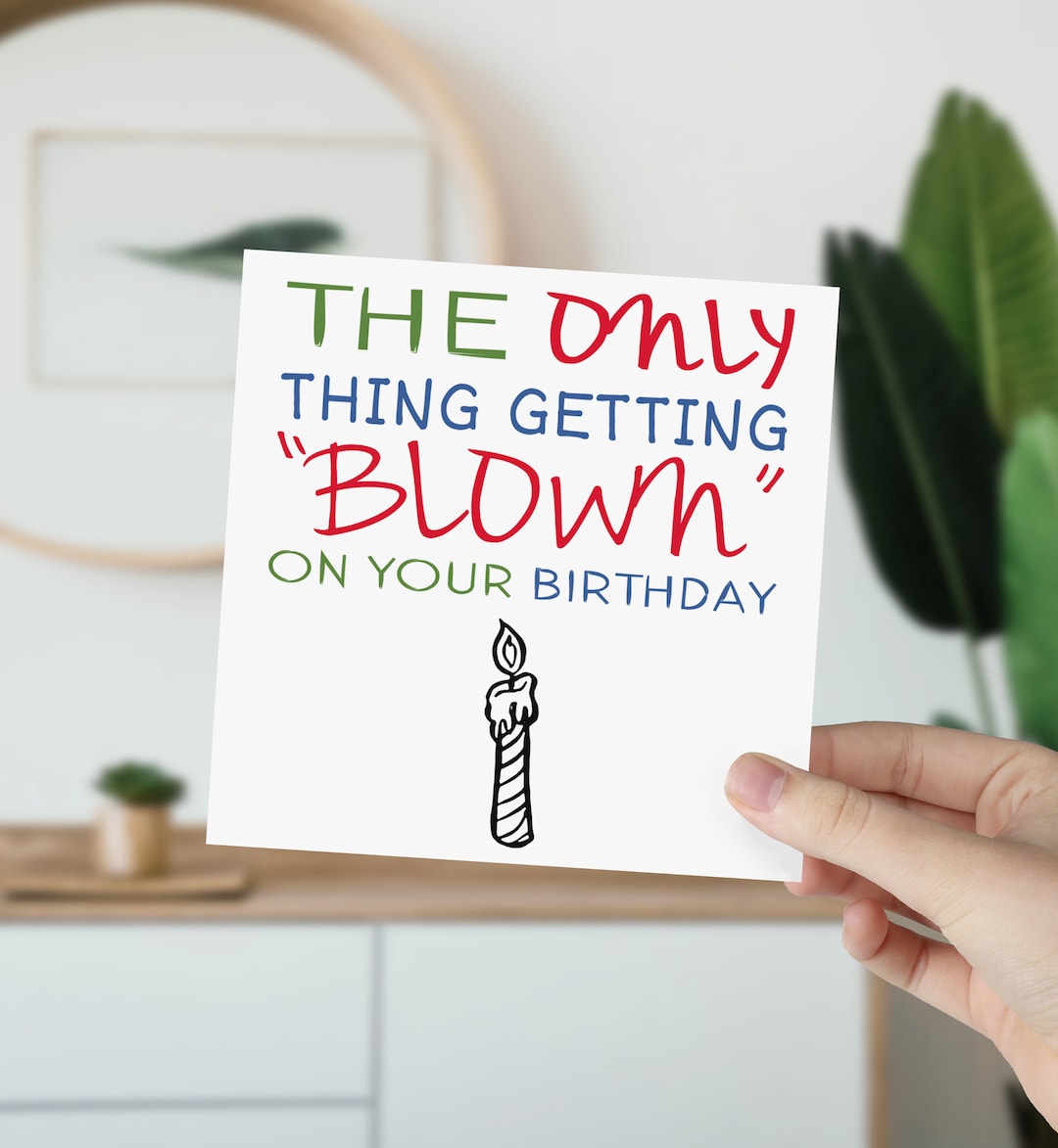 Rude Happy Birthday Card Rude Birthday Card Funny Birthday - Etsy